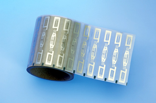 A roll of UHF RFID inlays. Image from http://hcaeditor.blogspot.co.nz/2011/07/want-some-salsa-with-your-chips.html.