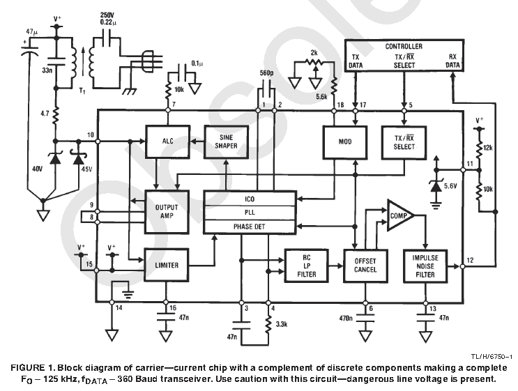 Example circuit from Texas Instruments for the LM1893. Image from http://www.ti.com/lit/ds/snas544a/snas544a.pdf.