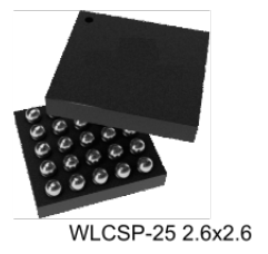 The STUSB4500 in the WLCSP-25 package[^st-microelectronics-stusb4500-standalone-pd-sink].
