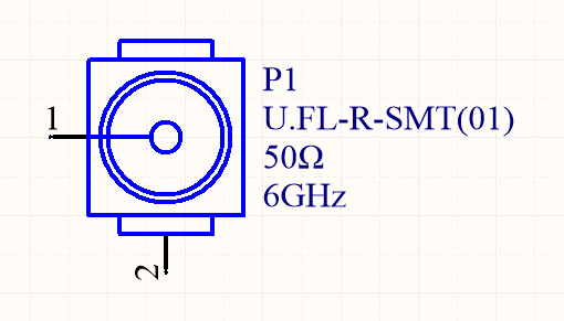 ufl umc umcc rf connector schematic symbol