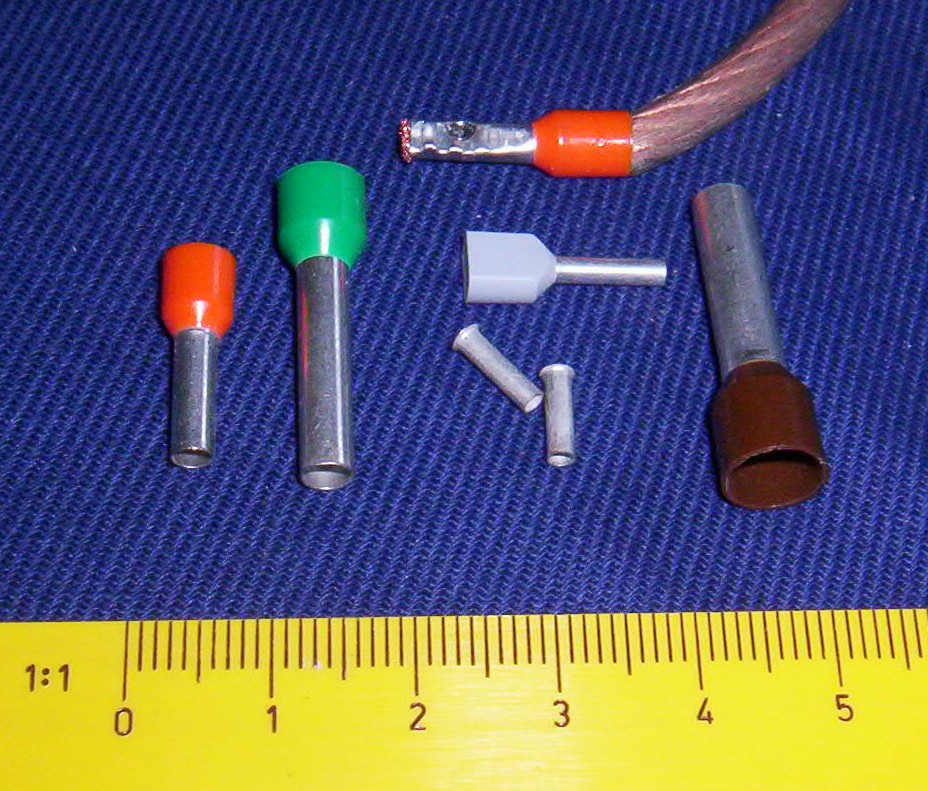 wire ferrules used in terminal block