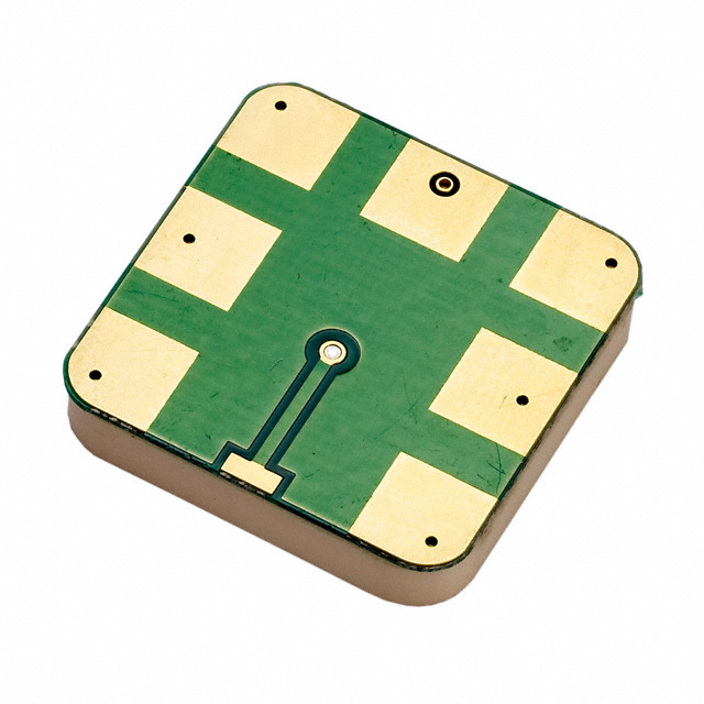 Photo of a SMD mounted GPS patch antenna. Image from www.digikey.com.