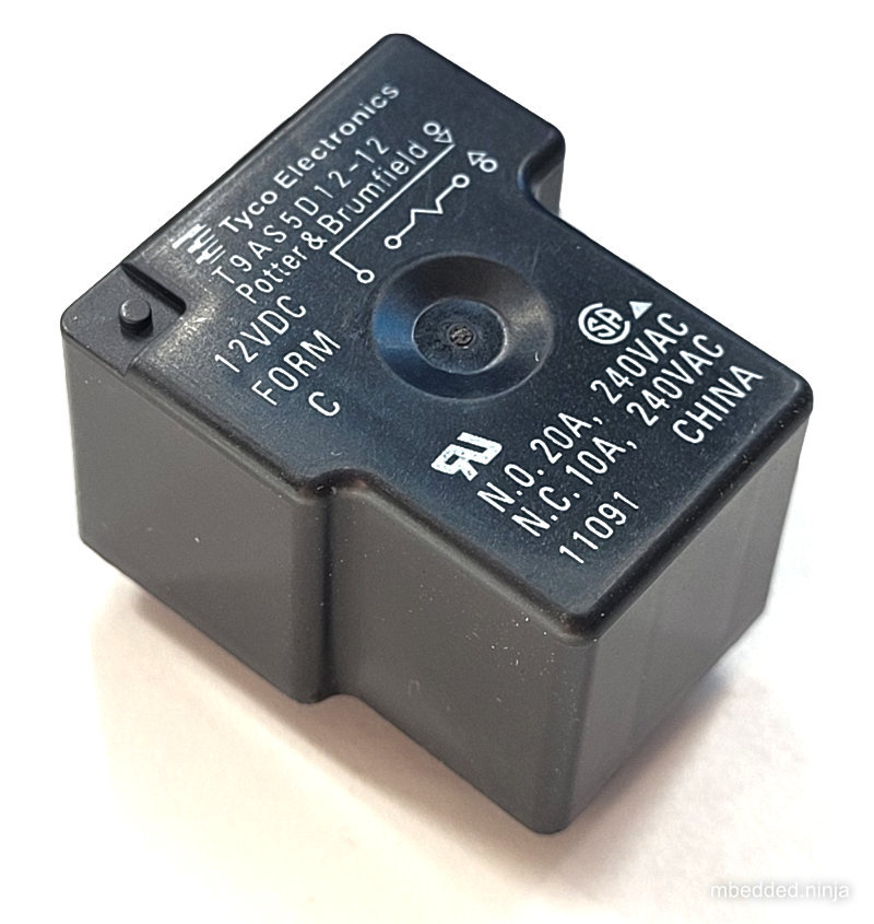 relay tyco t9as5d12 12 12vdc 240vac