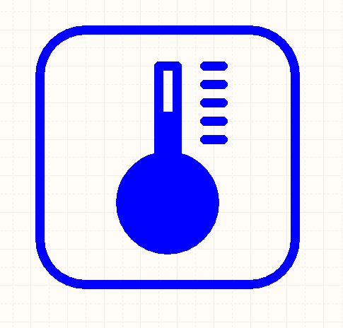 schematic icon for temperature sensor