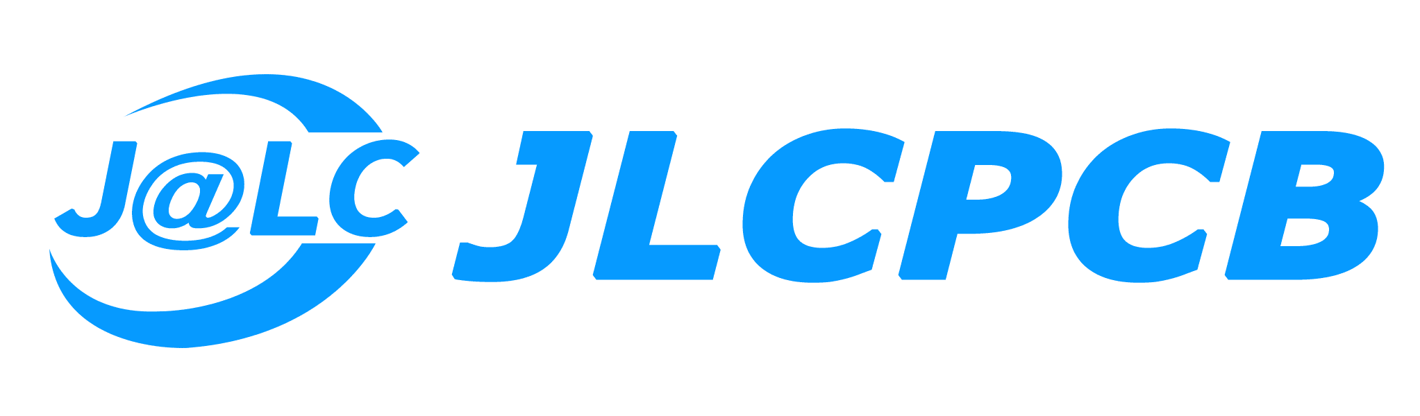 The logo for JLC PCB. Image from https://www.crunchbase.com/organization/jlcpcb, retrieved 2021-03-03.