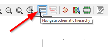 The 'Navigate Schematic Hierarchy' button in KiCad.