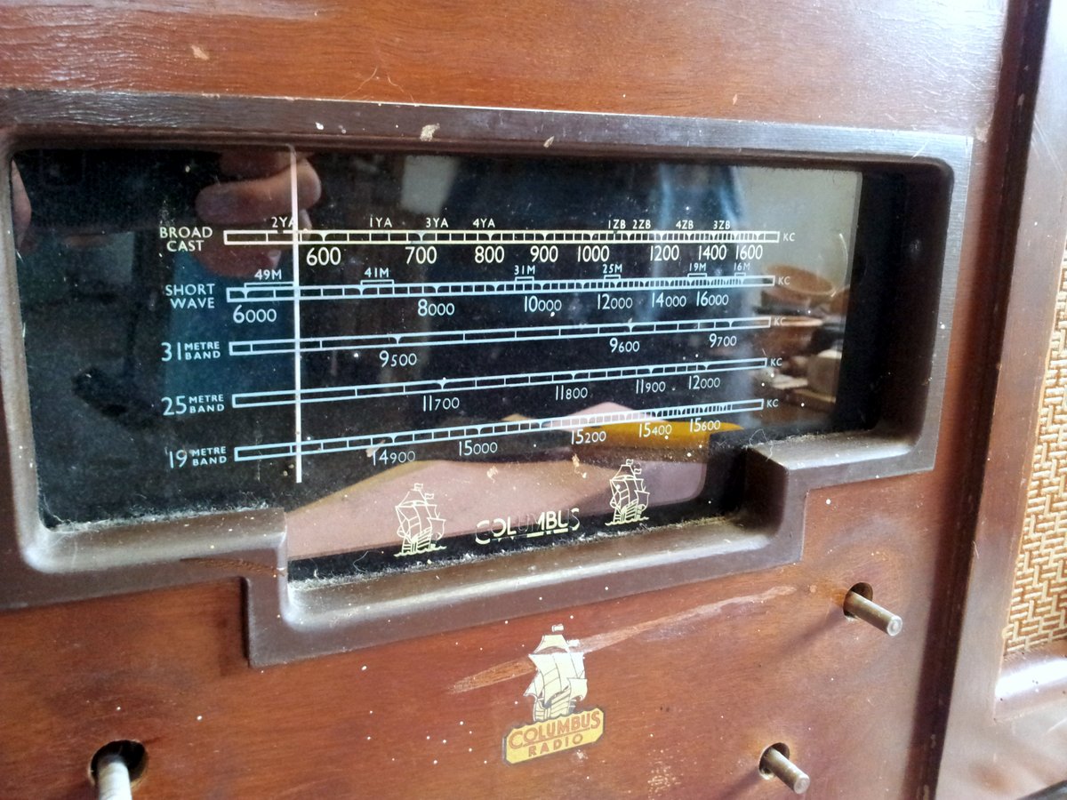 The original front-panel of the Columbus radio.
