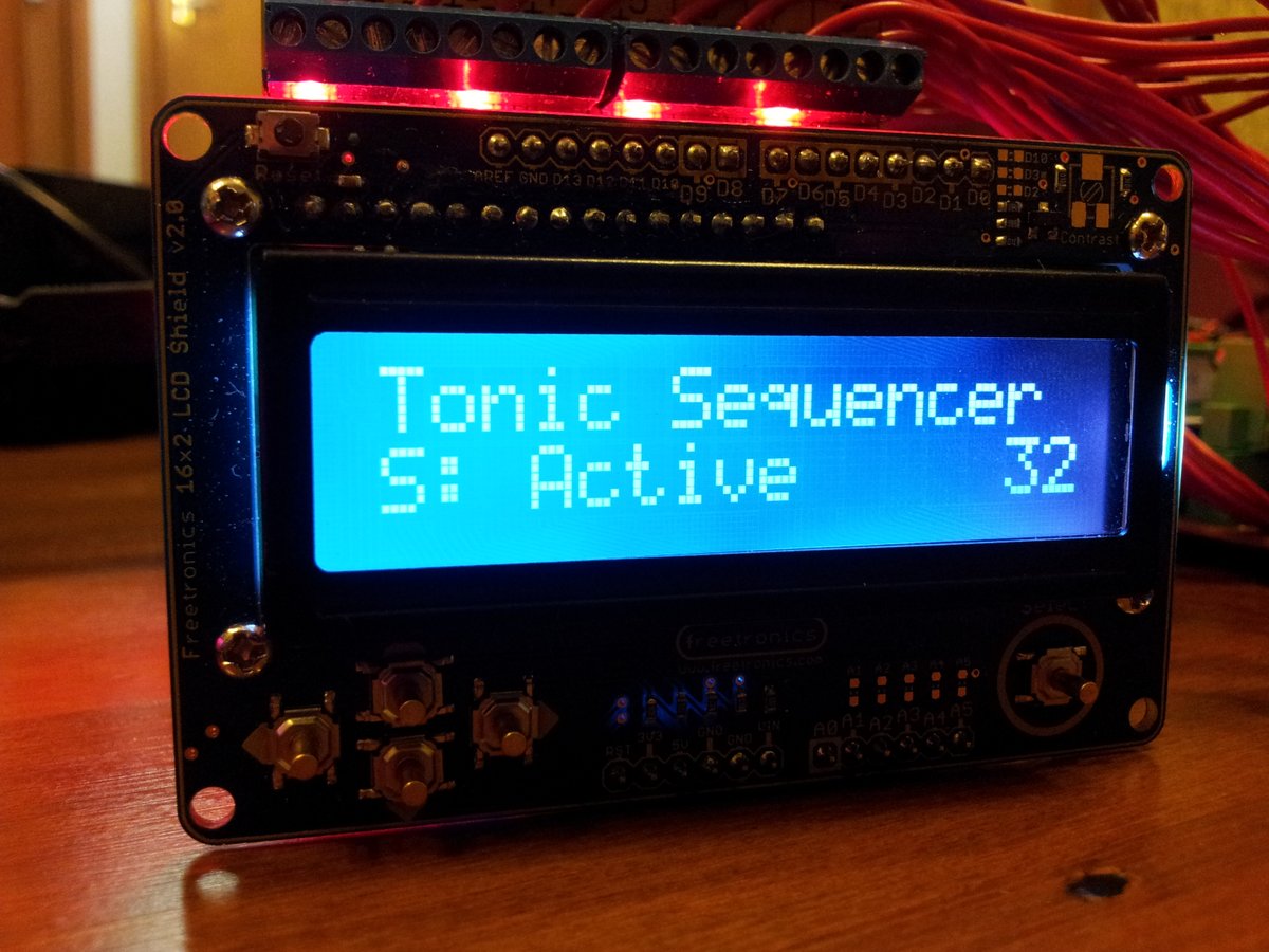 The LCD screen working. This part was a breeze, it was an Arduino capable LCD shield, and there was a pre-written library for the firmware. It literally took less than 5 minutes to get working.