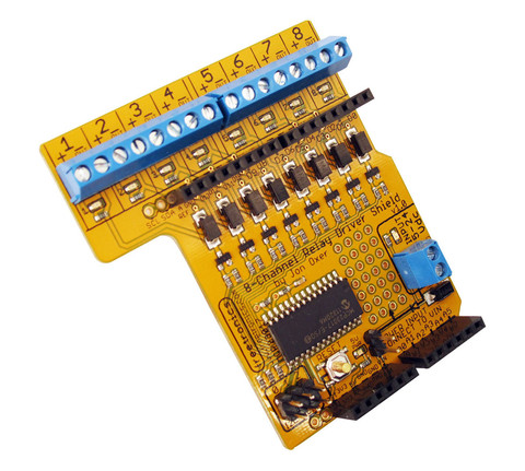 Freetronics8 channel relay driver shield