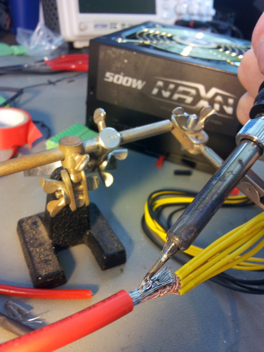 High current soldering