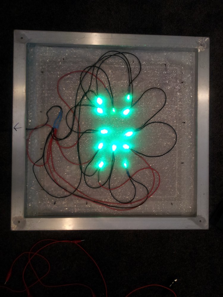 040 leds lit up from back