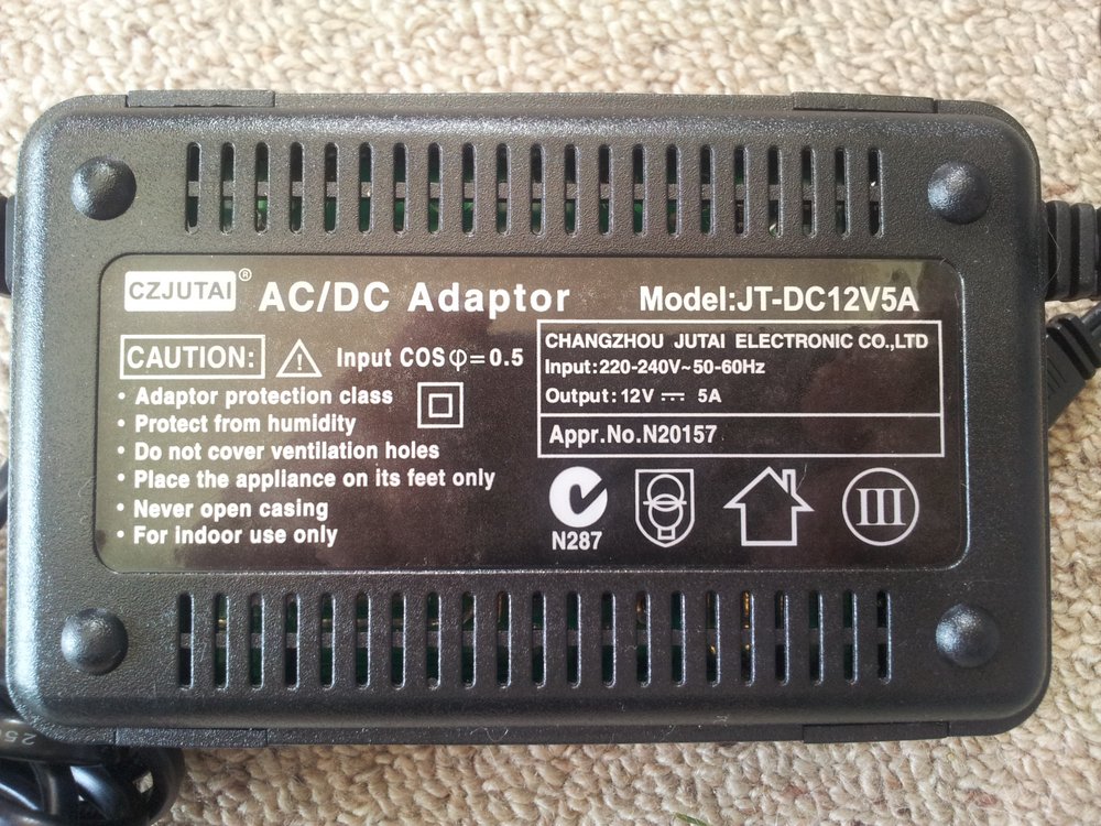 011 the 12v 5a adapter