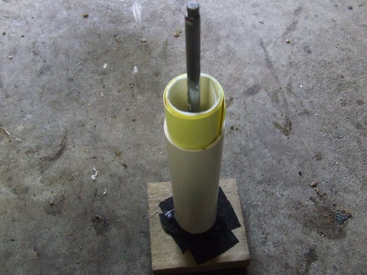14 the rocket motor mould with core