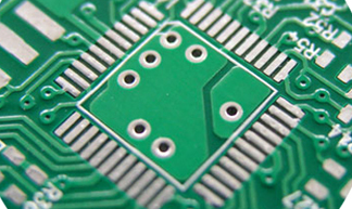 An example of a PCB with a HASL surface finish. Image from http://www.pcbsourcing.com/.