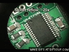 SMD components during a reflow soldering process.