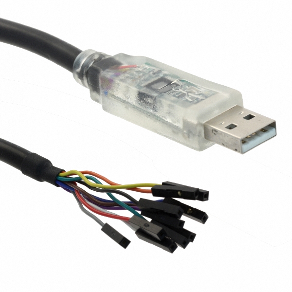 The C232HM-DDHSL-0 FTDI USB-to-MPSSE cable. Creates a bridge between your computer and a number of serial comm protocols such as SPI, I2C and UART.