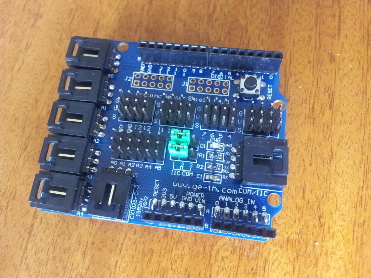 An Arduino sensor shield.