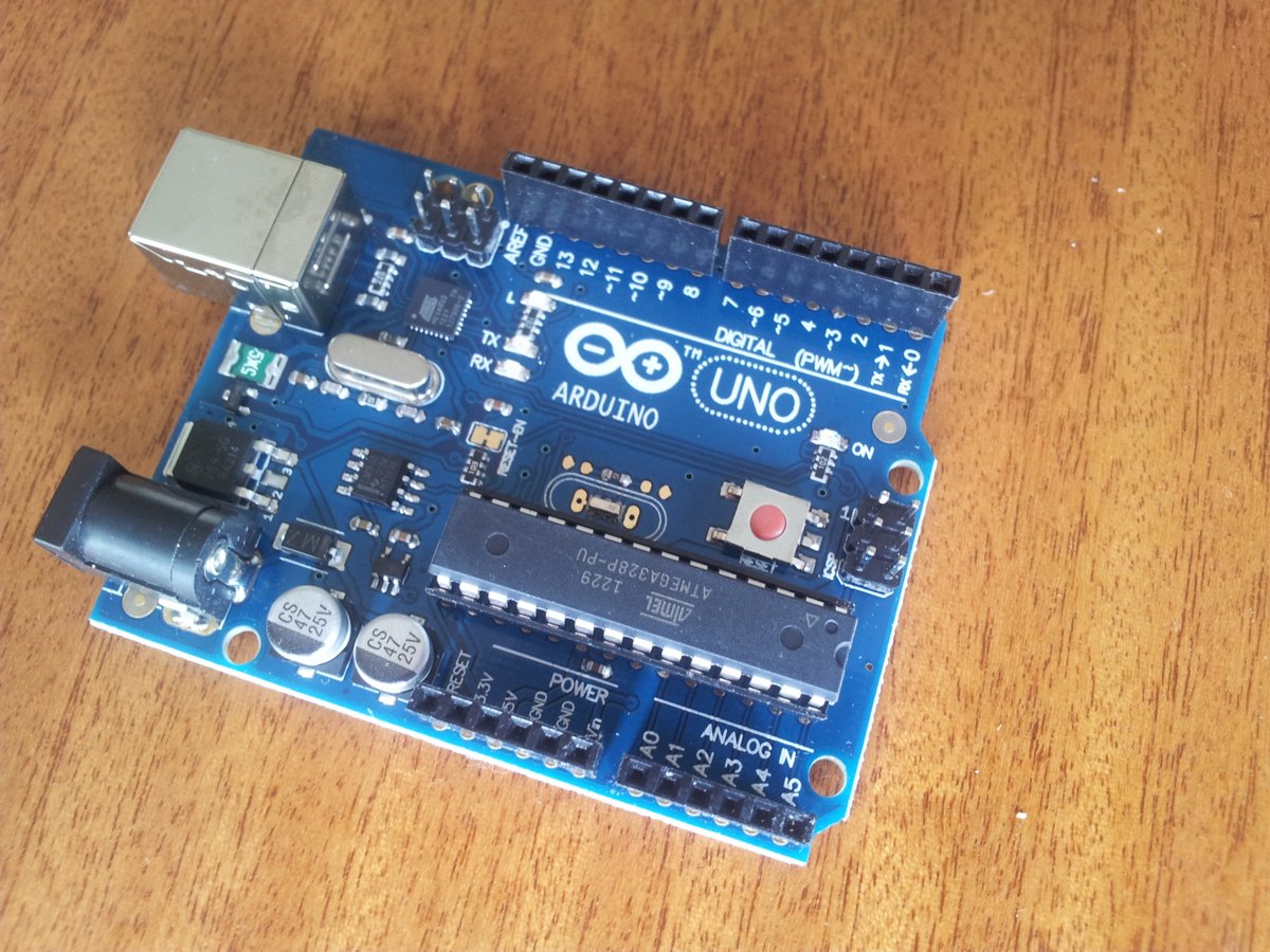 The Arduino UNO, the first ever Arduino PCB.